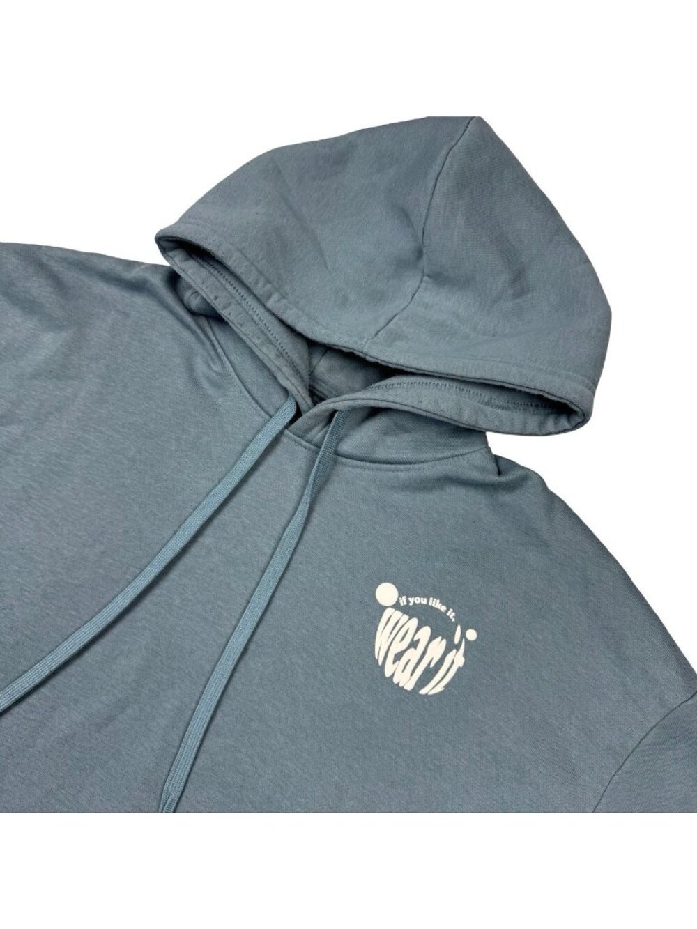 Renuar Men’s Cotton Blend L/S Hoodie Sweatshirt Blue Gray • L/XL